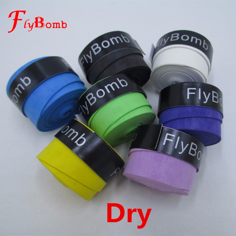 FlyBomb-10PCS-Badminton-Racket-OverGrips-Dry-Anti-skid-Sweat-Absorbed-Wraps-Taps-Tennis-Grips-Racque-32780829144