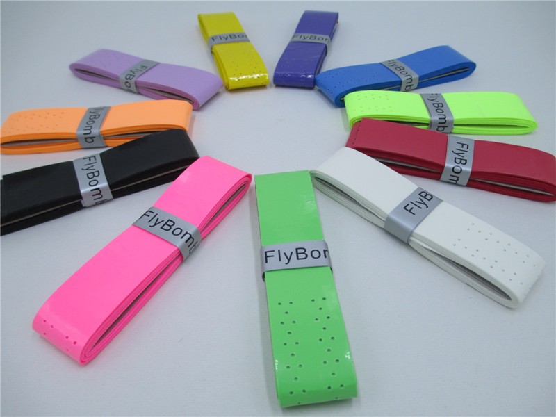 FlyBomb-Sticky-Badminton-Rackets-OverGrips-Soft-Tennis-Racquet-Wraps-High-Elasticity-Grips-with-Hole-32710800094