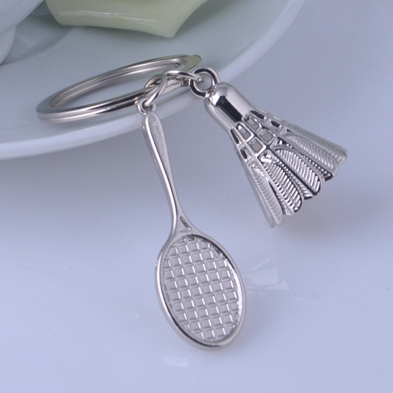 Free-Shipping-1-piece-Creative-gifts-accessories-Badminton-and-racket-key-chain-shuttlecock-amp-badm-32728059044