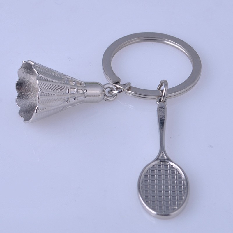 Free-Shipping-1-piece-Creative-gifts-accessories-Badminton-and-racket-key-chain-shuttlecock-amp-badm-32728059044