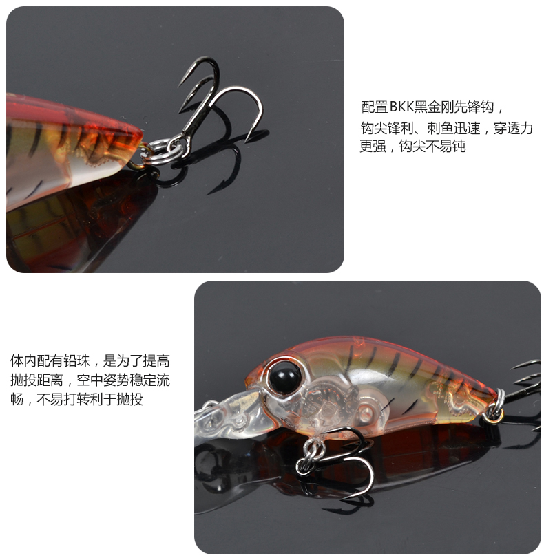 Free-shipping-Trulinoya-fishing-lure-mini-crank-bait-artificial-35mm-38g-hard-baits-minnow-lures-cra-32704481539