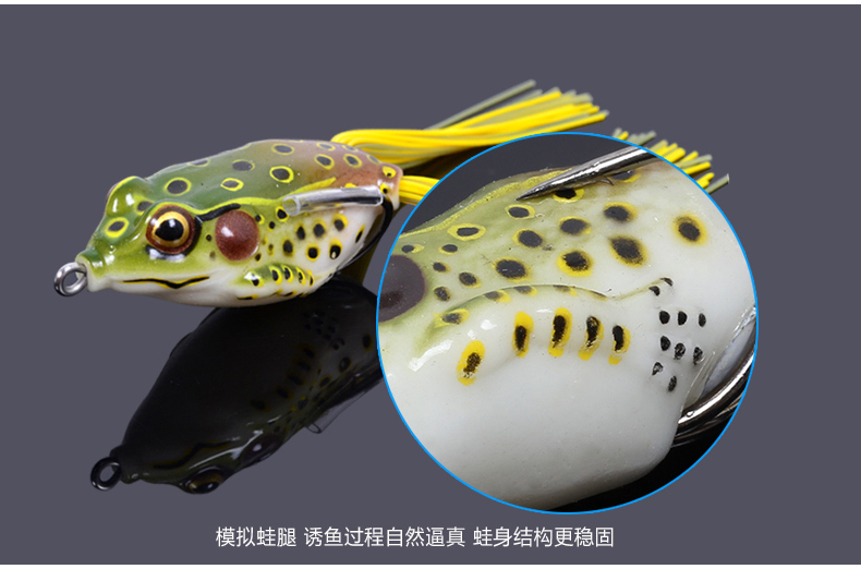 Free-shipping-Trulinoya-frog-lure-fishing-soft-baits-55mm-14g-carp-fishing-soft-plastic-lures-fly-fi-32705828429