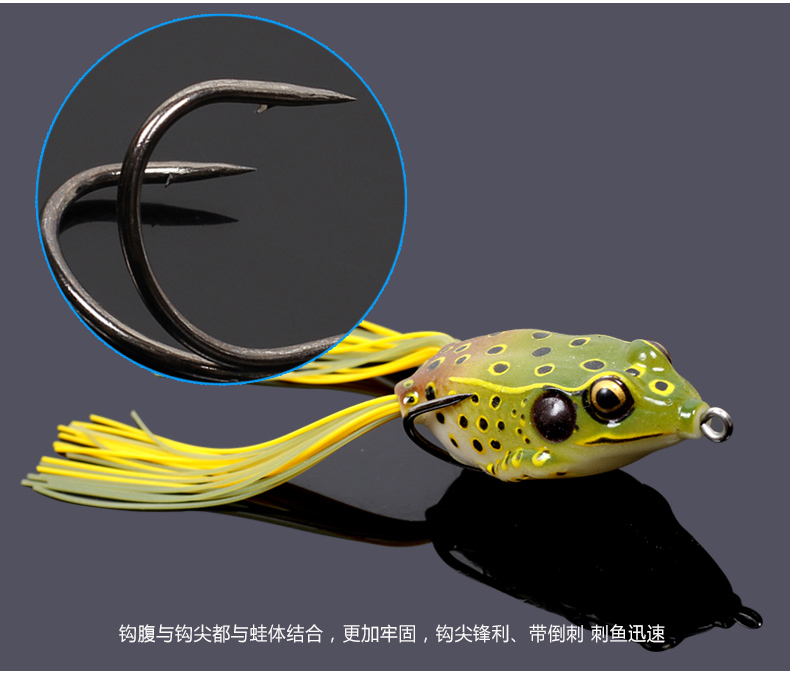 Free-shipping-Trulinoya-frog-lure-fishing-soft-baits-55mm-14g-carp-fishing-soft-plastic-lures-fly-fi-32705828429