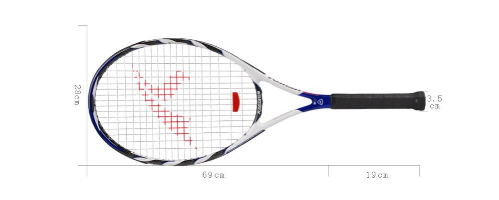 Freeshipping1piecefull100carbon-titaniumgraphitetennisracketbluecolortennisracquettennisracket0832-32692527341