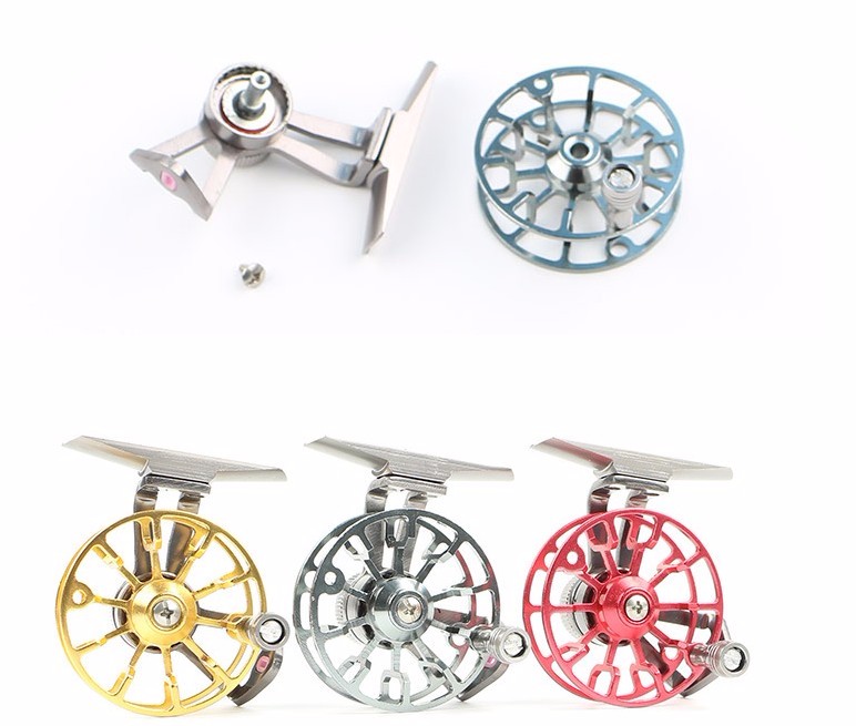 Full-metal-ultra-light-50g-former-ice-fishing-Reels-wheel-fly-fishing-reel-CNC-Machined-Aluminum-rig-32653545111