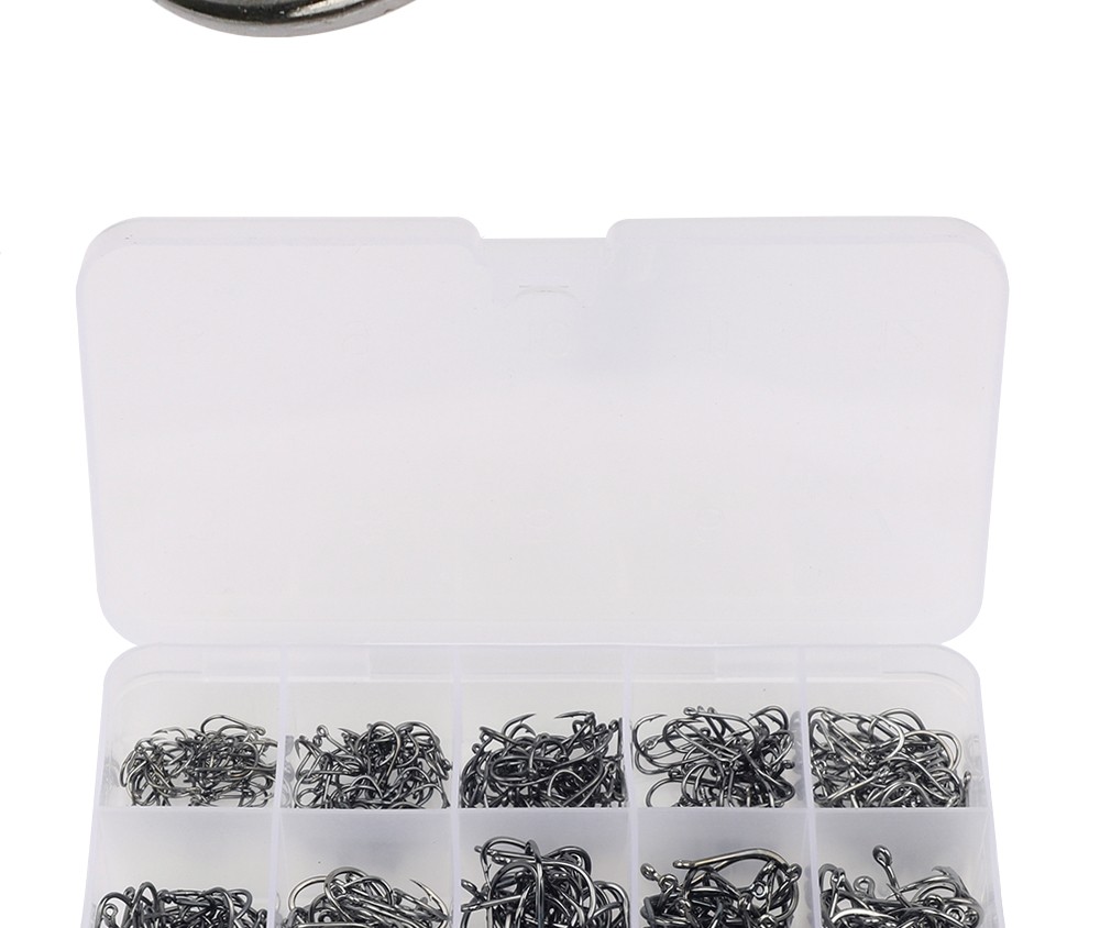 Goture-500pcs-Black-Carbon-Steel-Fishing-Hooks-Fishhooks--3--12-10-Sizes-Plus-Fishing-Tackle-Box-32224366682