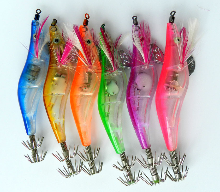 HENGJIA-25-4-inch-10cm--125g-LED-Electronic-Squid-Jig-Luminous-Fishing-Wood-Shrimp-Lure-32245183927