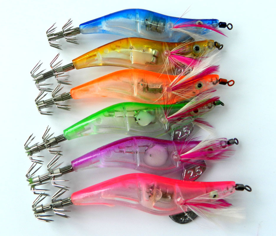 HENGJIA-25-4-inch-10cm--125g-LED-Electronic-Squid-Jig-Luminous-Fishing-Wood-Shrimp-Lure-32245183927