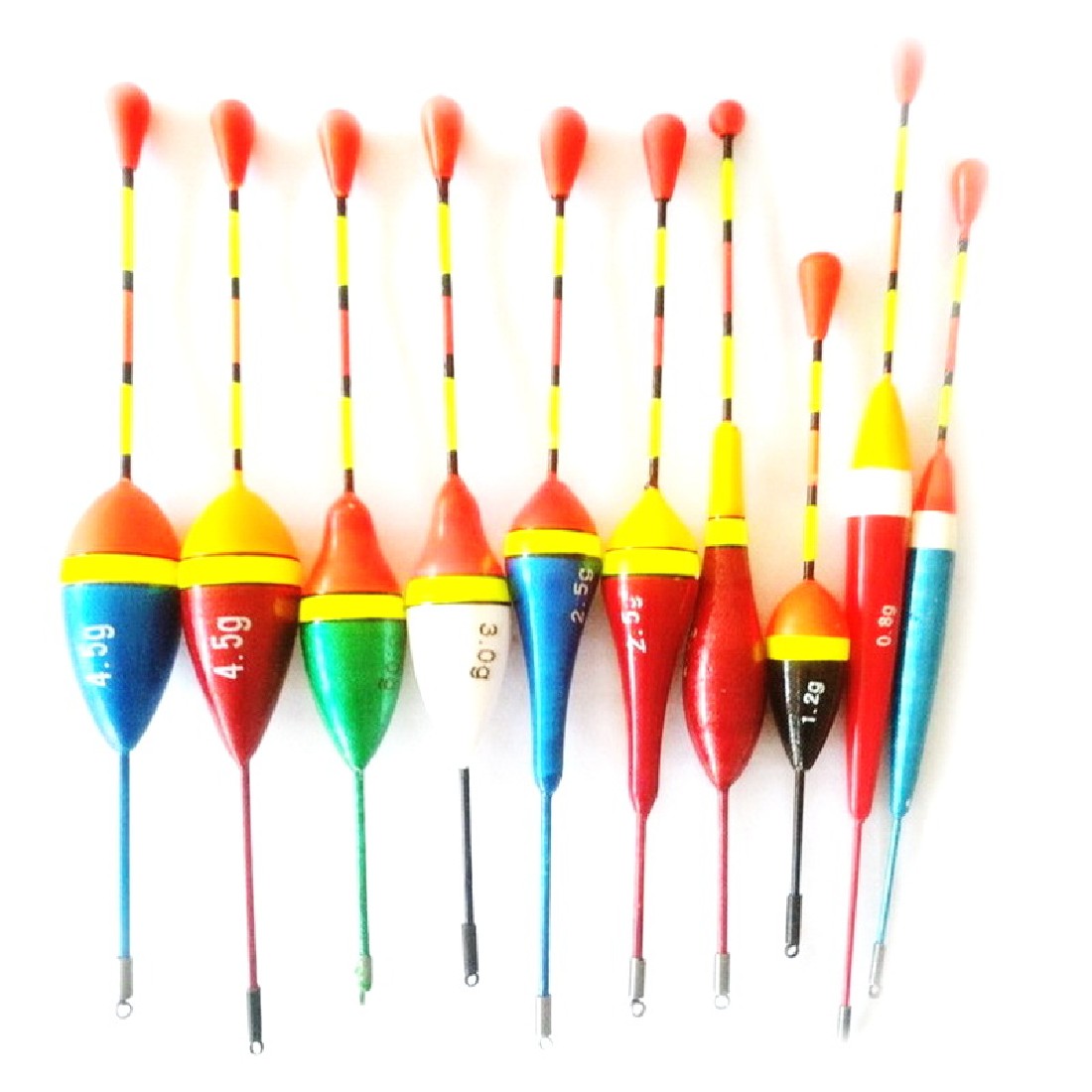 HENGJIA-Brand-10Pcs-Fishing-Floats-Set-Buoy-Bobber-Fishing-Light-Stick-Floats-Flutuador-Mix-Size-Col-32740028881