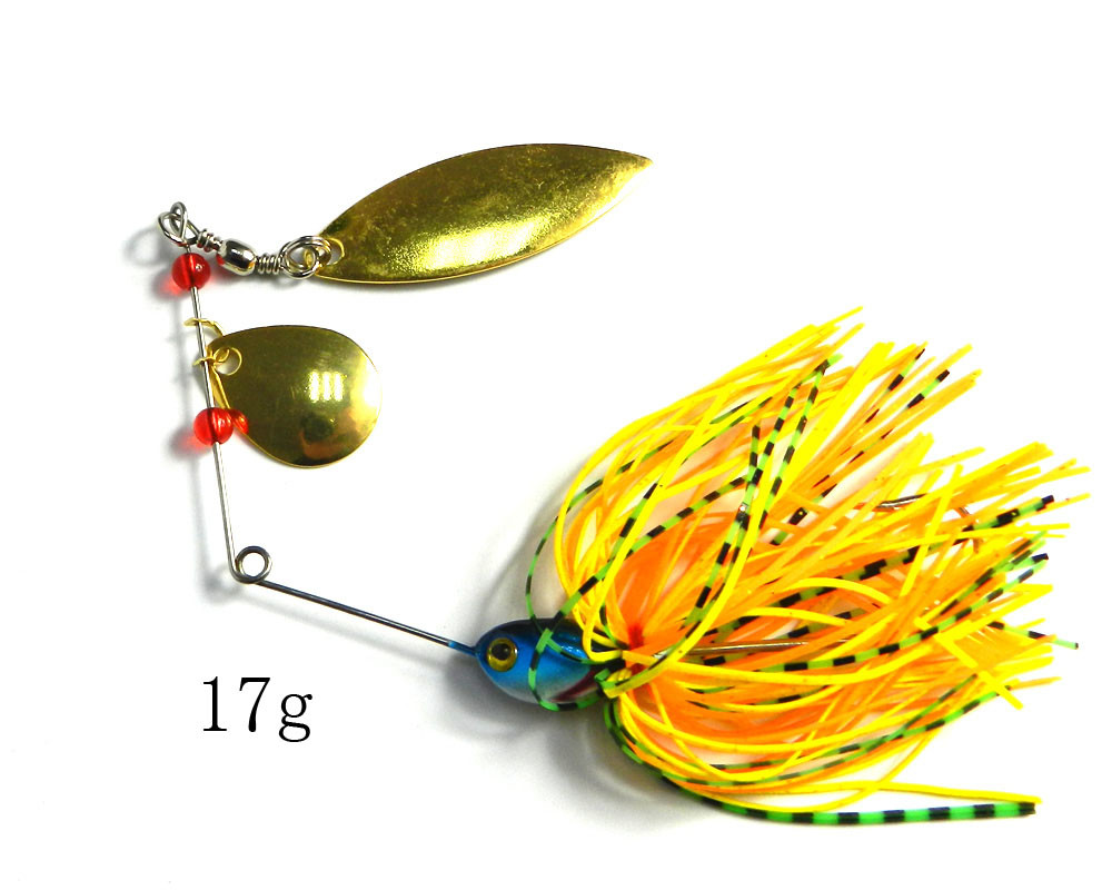 Hot-2016-Spinnerbait-Mixed-Weight-5-Colors-Metal-Fishing-Spoon-Jigs-Skirt-Silicone-Fishing-Lures-Spi-32598420649