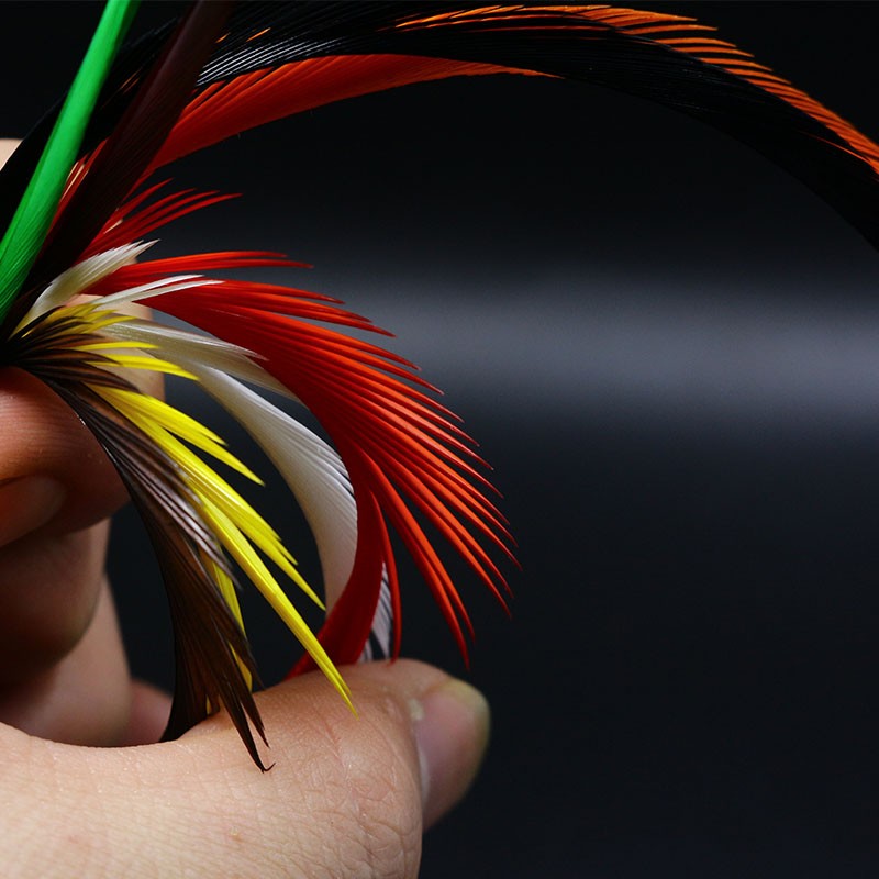 Hot-80pcslot-8Colors-mixed-fly-tying-Goose-Biot-53939-83939-Feathers-Fly-Tying-Materials-for-stonefl-32414625118