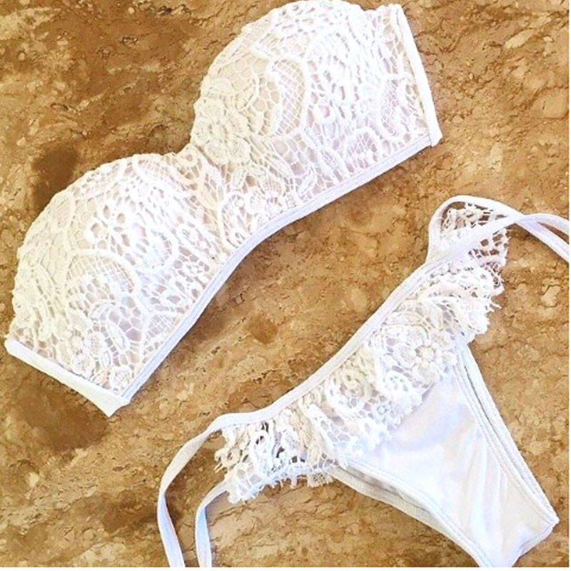 Hot-Style-Bikinis-Triangle-Beachwear-For-Women--Lace-High-Quality-Bikini-Set-Two-Piece-Push-Up-White-32516980363