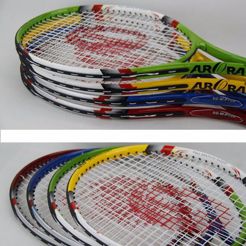 Hot4ColorUltralightCarbonAluminumTennisRacketAdultStudentTrainingRacketwithStringFreeRacketBagGripSize414-32706849136