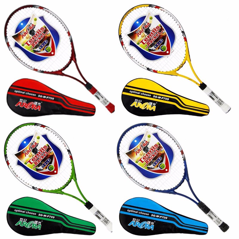 Hot4ColorUltralightCarbonAluminumTennisRacketAdultStudentTrainingRacketwithStringFreeRacketBagGripSize414-32706849136