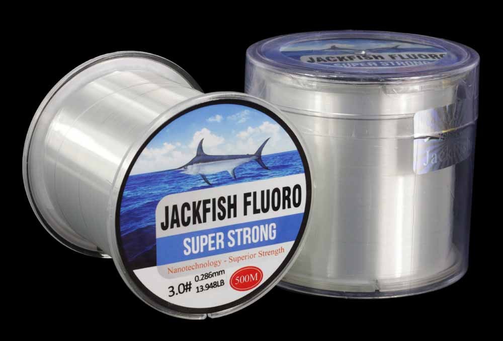 JACKFISH-500M-Fluoro-fishing-line-5-30LB-Super-strong-brand-Leader-Line-clear-fly-fishing-line-pesca-32760159834