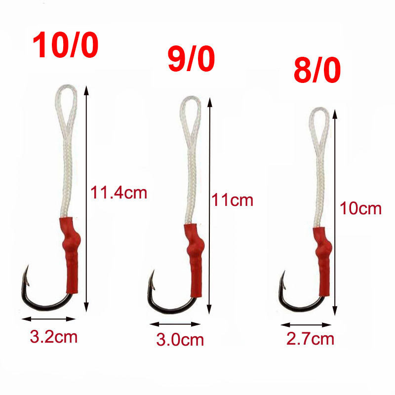 JSM-50pcslot-Stainless-Steel-Fishing-Hook-With-PE-Line-Fly-Tying-Jig-Assist-Bait-Fish-hooks-Carp-Fis-32724553294