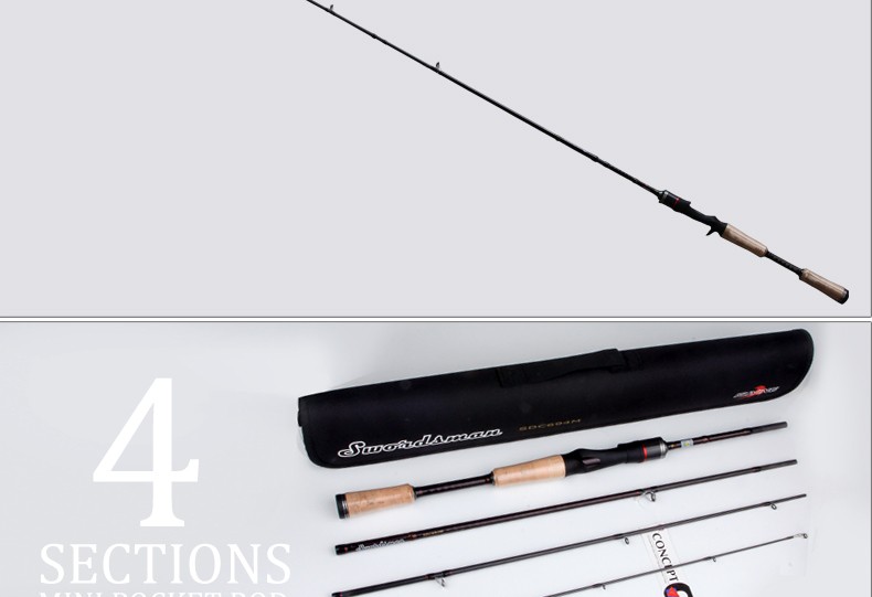 KUYING-Swordsman-198m-207m-Carbon-Pocket-Mini-Travel-Casting-Spinning-Lure-Fishing-Rod-FUJI-Parts-Fa-32570242078