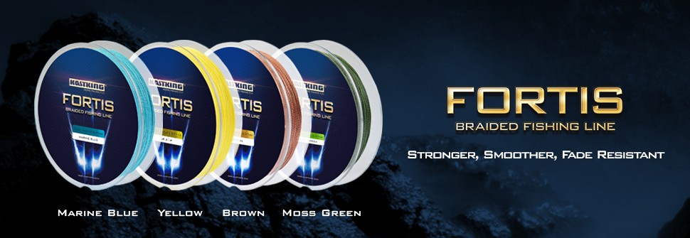 KastKing-Fortis-Series-320M-4Strands-Multifilament-Fishing-Line-Super-Strong-PE-4-Colors-10-80LB-Bra-32708535506