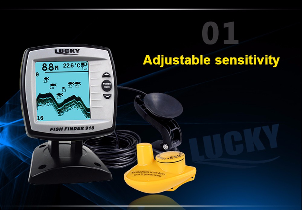 LUCKY-2-in-1-Fish-Finder-Wired--Wireless-Fishfinder-Depth-Sounder-Sensor-Transducer-Fish-Detector-Mo-32711647889