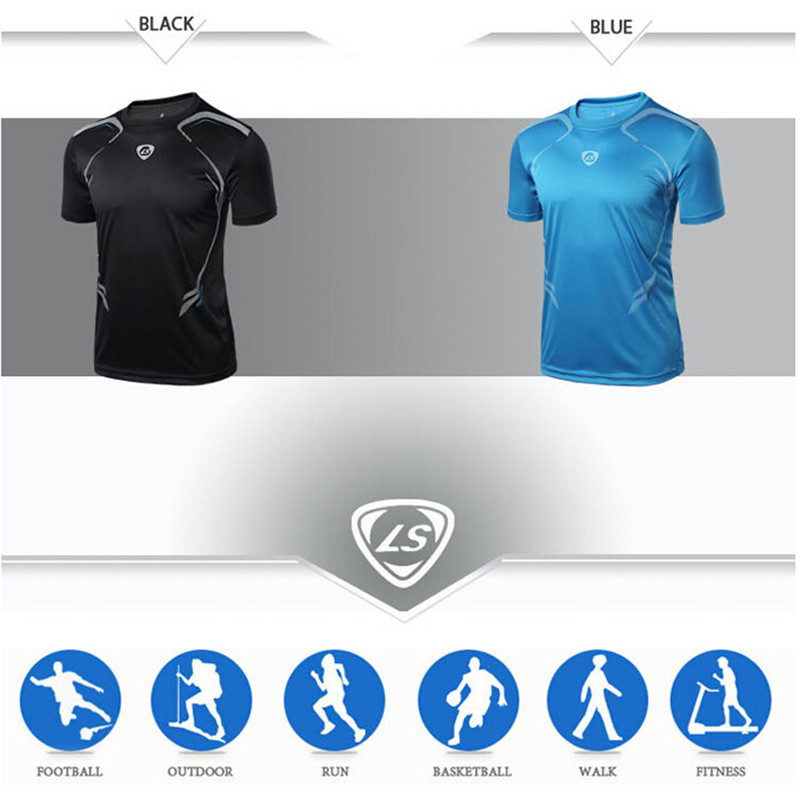 LUCKY-SAILING-men-Tennis-t-shirt-sports-series-wicking-Running-sports-tops-badminton-men39s-t-shirt--32735344824