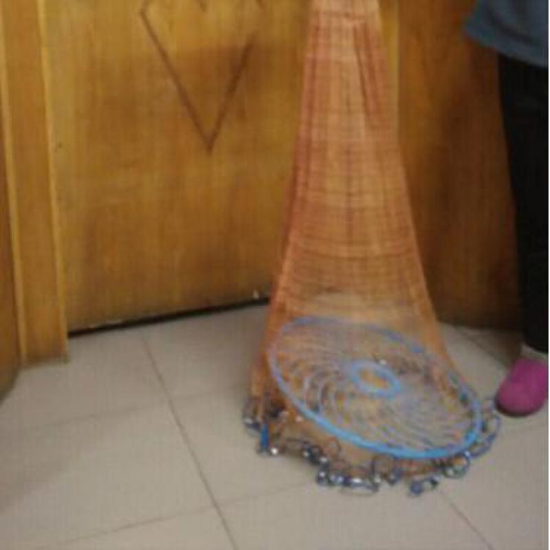 Lawaia-48cm-American-Fishing-Net-Ringslead-Sinkers-Frisbee-Net-Ringstire-Line-Rotary-Screen-Fishing--32585259614