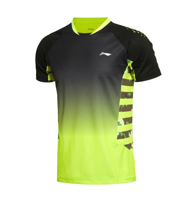 Li-Ning-Men39s-Professional-Badminton-Match-Jersey-Breathable-Quick-Dry-Short-sleeves-Li-Ning-Sleeve-32715708794