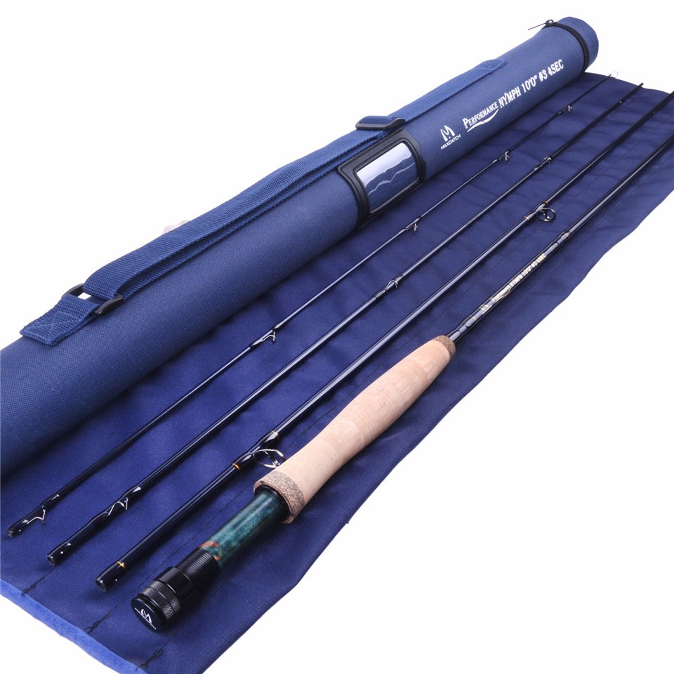 Maximumcatch-10FT-3WT-4PCs-Nymph-Fly-Fishing-Rod-Graphite-Carbon-Fiber-with-Cordura-Tube-32760499366