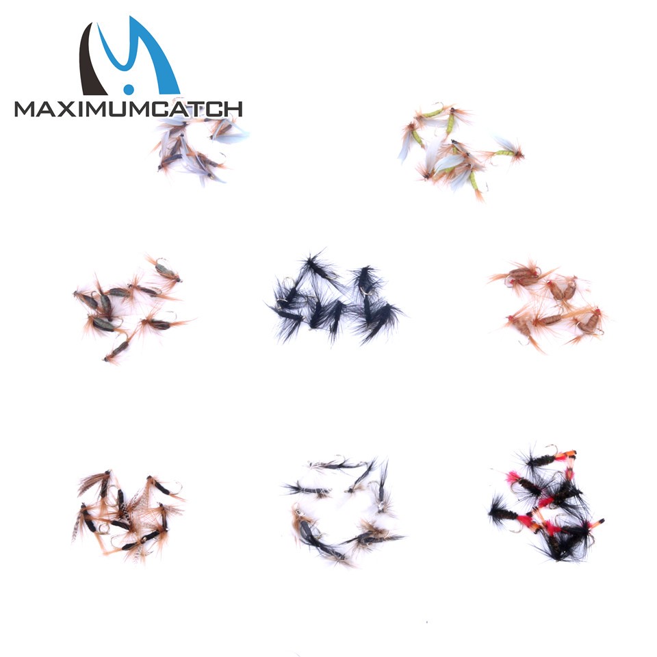 Maximumcatch-Fly-Fishing-Box-With-60pcs-fly-fishing-flies-hooks--Waterproof-plastic-double-side-lany-32255838125