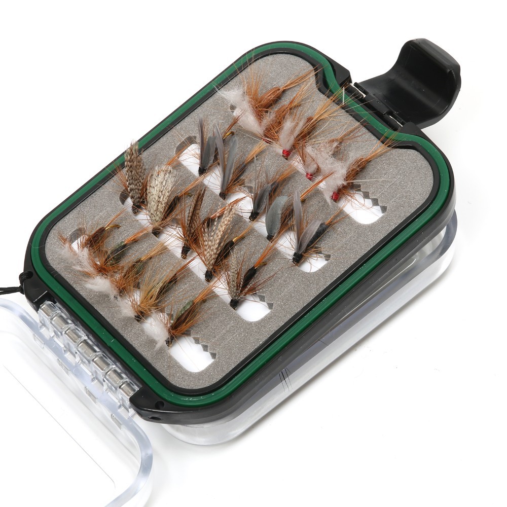 Maximumcatch-Fly-Fishing-Box-With-60pcs-fly-fishing-flies-hooks--Waterproof-plastic-double-side-lany-32255838125