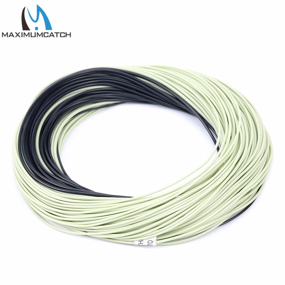 Maximumcatch-Fly-Fishing-Line-Double-Color-Weight-Forward-Floating-100FT--Fly-Line-With-Sinking-Tip--32250159674