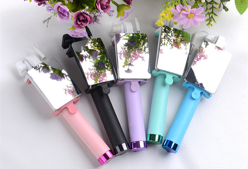 Mirror-Extendable-Selfie-Stick-Universal-Folding-Mobile-Phone-Monopod--3in1-180-Degree-Fish-Eye067X--32742143712