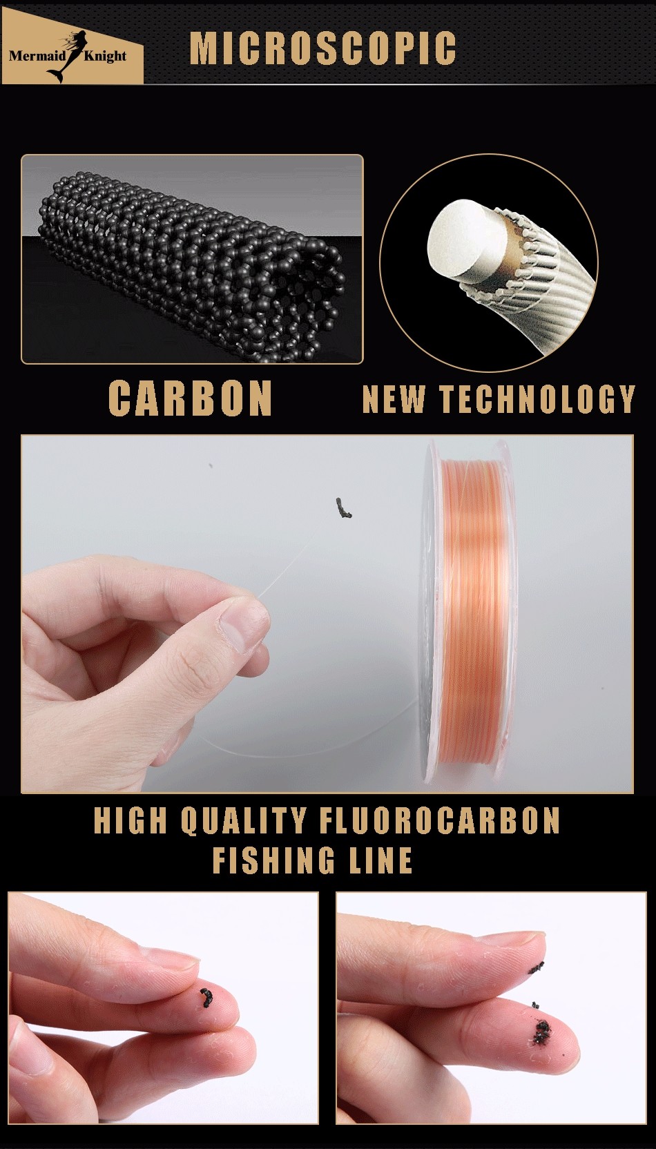 NEW-150M-100-Fluorocarbon-Fishing-Lure-Line-Carbon-Fiber-Leader-Line-linha-de-pescar-Ocean-Beach-Lur-32476652851