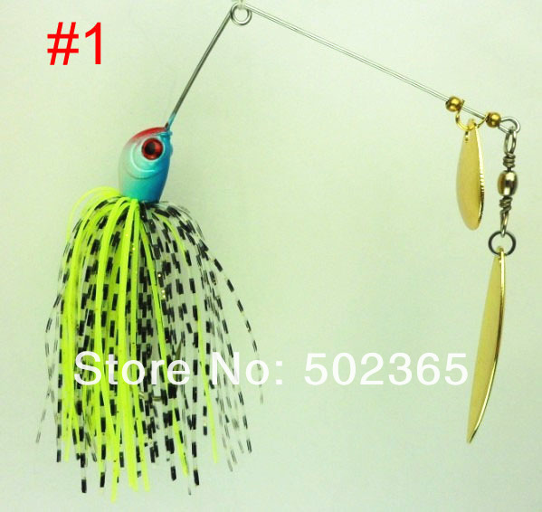 NEW-STYLE-4pcs-174g-061oz-spinner-bait-fishing-lure-spoon-Fresh-Water-Shallow-Water-Bass-Minnow-spin-32319572203