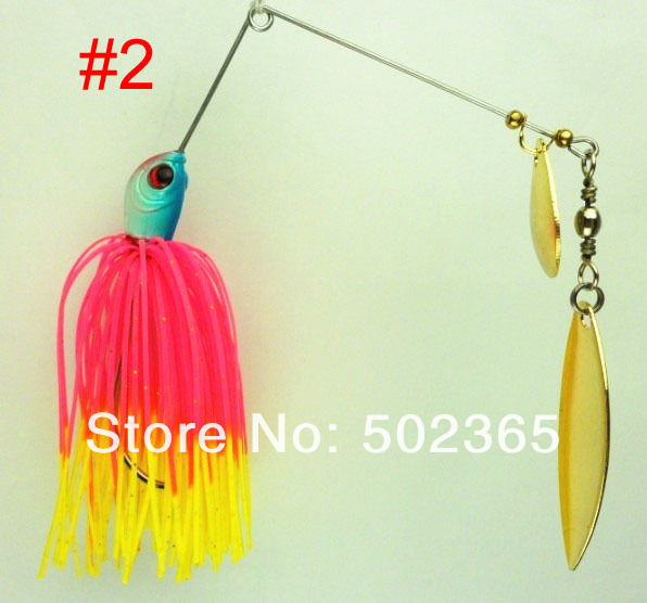 NEW-STYLE-4pcs-174g-061oz-spinner-bait-fishing-lure-spoon-Fresh-Water-Shallow-Water-Bass-Minnow-spin-32319572203