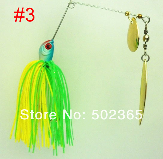 NEW-STYLE-4pcs-174g-061oz-spinner-bait-fishing-lure-spoon-Fresh-Water-Shallow-Water-Bass-Minnow-spin-32319572203