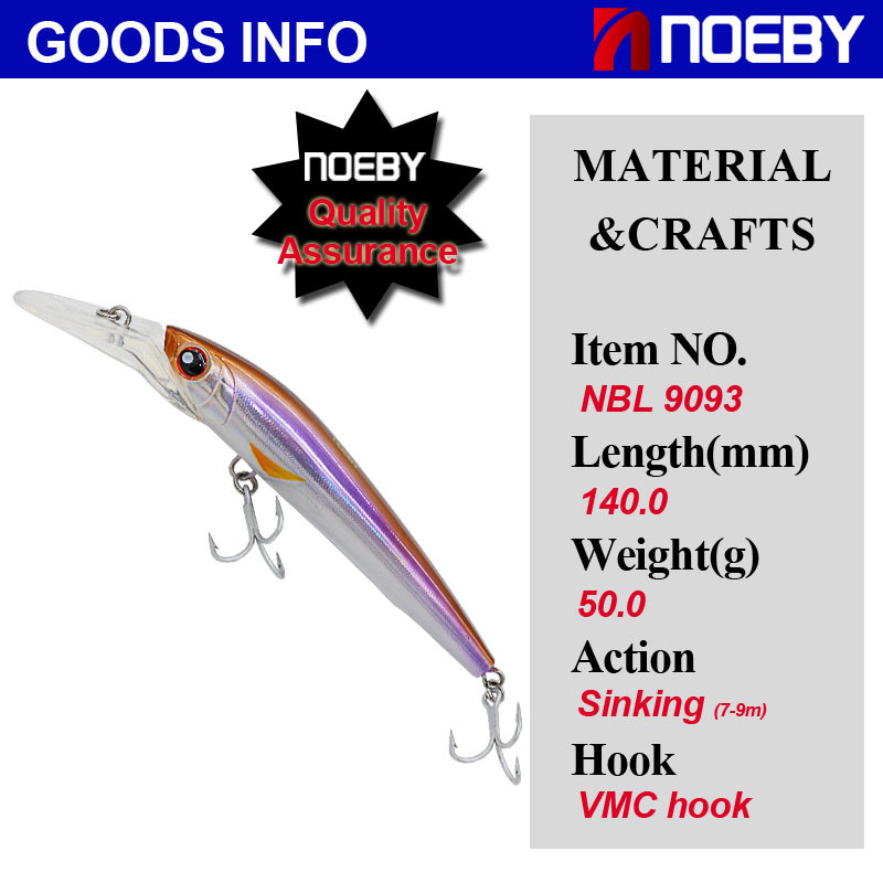 NOEBY-Big-Minnow-Fishing-Lures-140mm50g-180mm98g-Sinking7-9m-Hard-Baits-Para-Pesca-Leurre-Mer-De-Pec-32373144209