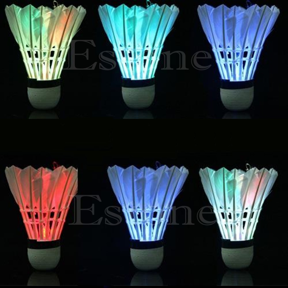 New-4Pcs-Lighting-Badminton-Birdies-Dark-Night-Colorful-LED-Shuttlecock-Hot-Sale-32773679820