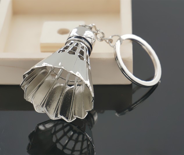 New-Arrival-Sports-Badminton-Ball-Stainless-Steel-Metal-Keychain-Key-Chains-Ring-Gift-32643963053