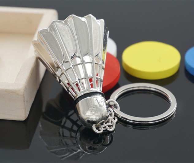 New-Arrival-Sports-Badminton-Ball-Stainless-Steel-Metal-Keychain-Key-Chains-Ring-Gift-32643963053