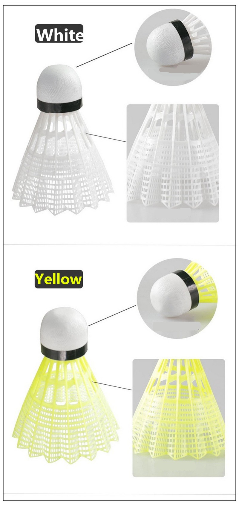 Nylon-Shuttlecocks-Professional-Badminton-Ball-6Pcs-Outdoor-Sports-Practice-Accessories-Durable-Nylo-32731004238