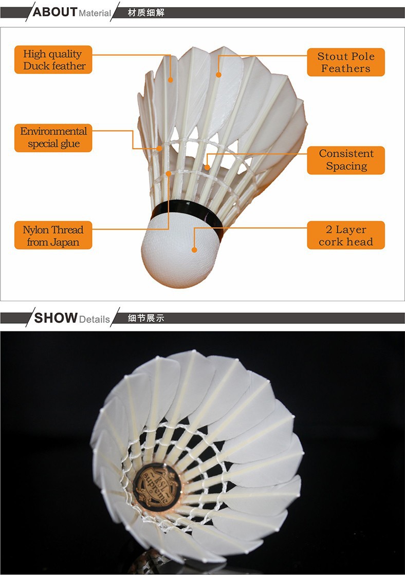 Original-RSL-badminton-shuttlecock-RSL-SUPREME-Feather-ShuttlecockBest-Durability-top-grade-goose-fe-32286250343