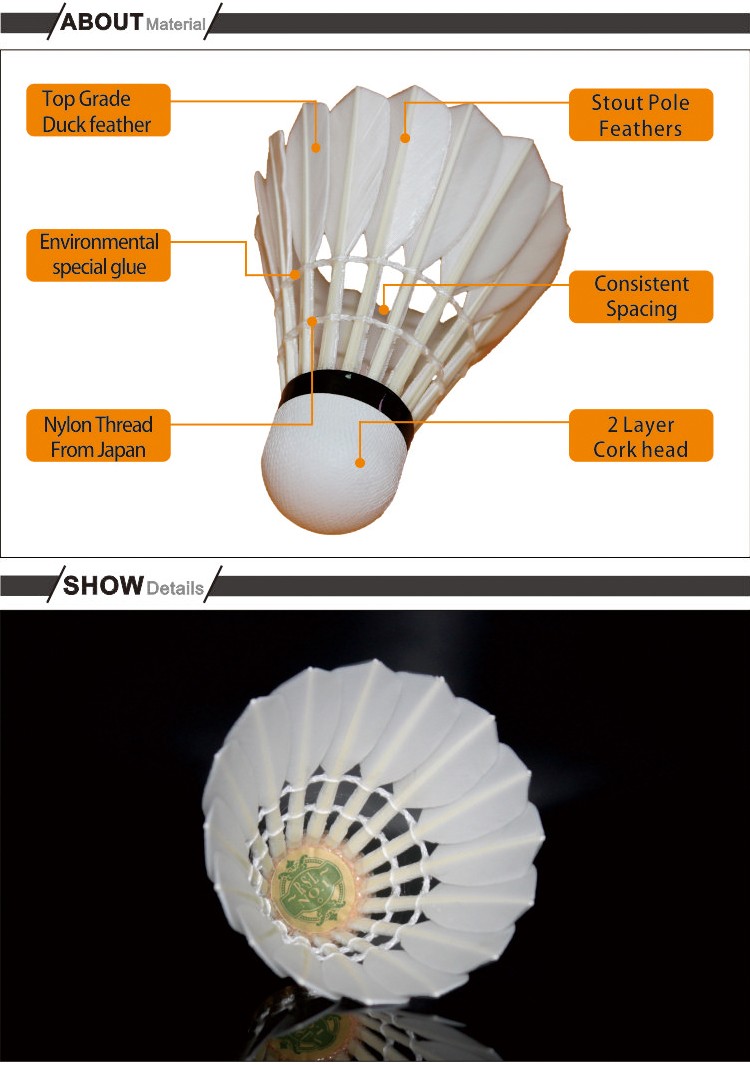 Original-RSL-badminton-shuttlecock-RSL1-Feather-ShuttlecockBest-Durability-top-grade-Cigu-duck-feath-32569198122