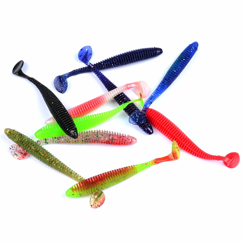 Pesca-Artificial-10pcs-24g85cm-Soft-Lure-Japan-Shad-Worm-Swimbaits-Jig-Head-Fly-Fishing-Silicon-Rubb-32726582028