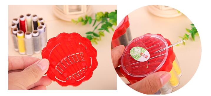 Portable-DIY--Sewing-kit-Thread-Threader-Needle-Tape-Measure-Scissor-Thimble-plastic-storage-box-sew-32445948039