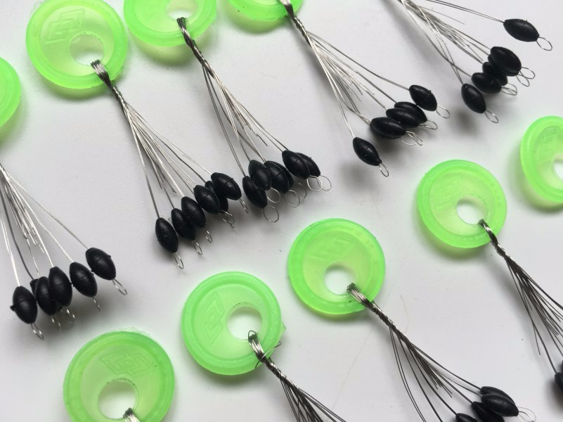 Rompin-10pcslot-6-in-1-Size-SSSML-Black-Rubber-Oval-Stopper-Fishing-Bobber-Float-Connector-Fishing-T-32692424476