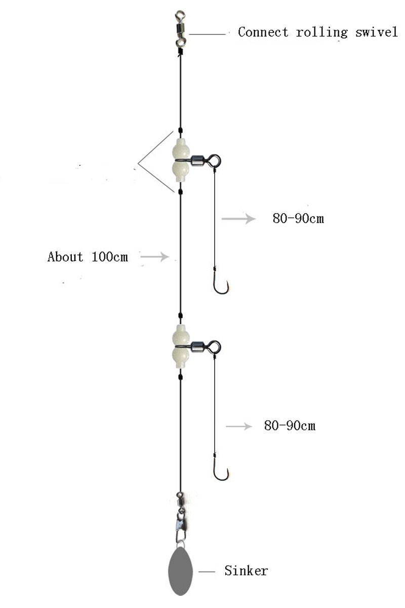 Rompin-30pcslot-Luminous-3-way--Fishing-Swivels-Rolling-Swivels-Sea-Fishing-Accessories-Tackle-Conne-32646232911