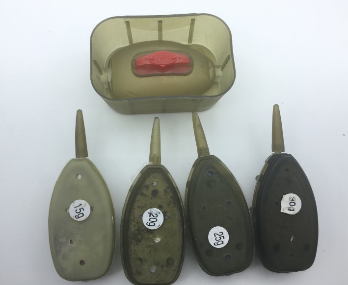 Rompin-4PcsSet-15g-20g-25g-30g-Carp-Fishing-Feeder-Tool-Inline-Method-Feeder-with-Mould-Carp-Lead-Si-32758428525