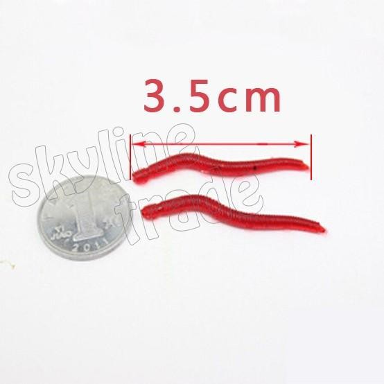 Rompin-50Pcslot-35cm-Simulation-Earthworm-red-Worms-Artificial-Fishing-Lure-Tackle-Soft-Bait-Lifelik-32373737499