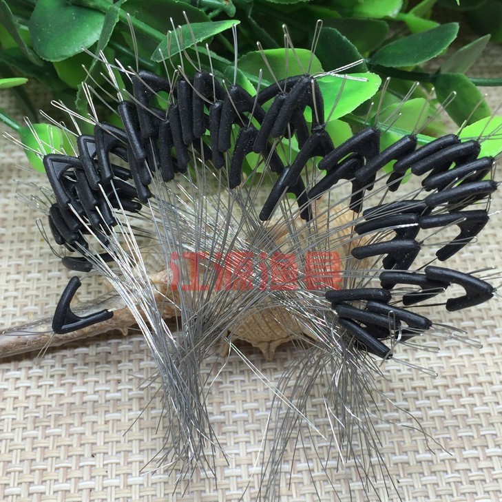 Rompin-50pcs-Double-hooks-contactor-device-fishing-line-space-bifurcation-eight-type-space-bean-line-32432815871