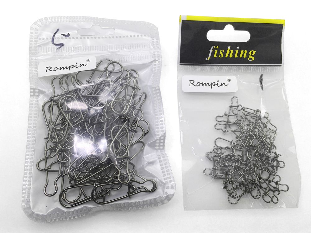 Rompin-50pcs-Hooked-Snap-Stainless-Steel-Fishing-Barrel-Swivel-Safety-Snaps-Hook-Lure-Accessories-Co-32443851082